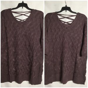NWT S to XXL sweater very soft top eggplant purple